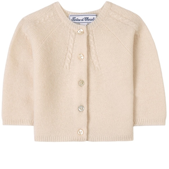 Tartine et Chocolat Cashmere Sweater Ivory Size 9M - Picture 1 of 4
